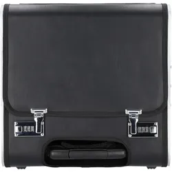 Alassio Aktenkoffer "PERUGIA", Lederimitat, schwarz, Koffer, Schwarz