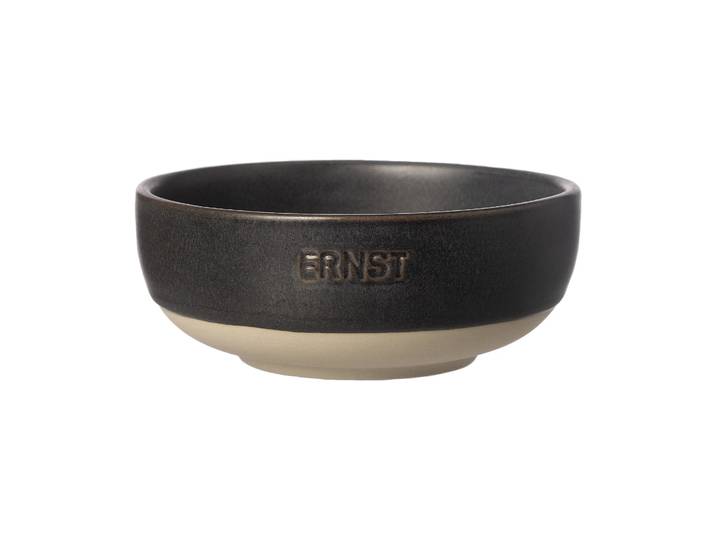 ERNST Bol Ernst Base mat noir-nature Ø11 cm