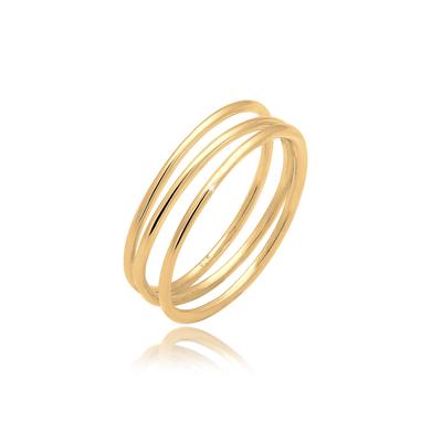 Silberring ELLI "Ring Wickelring Filigran Trend 925 Silber" Gr. 56, gold, Fingerringe, Damen, 56, Silber 925 (Sterlingsilber), Silberring