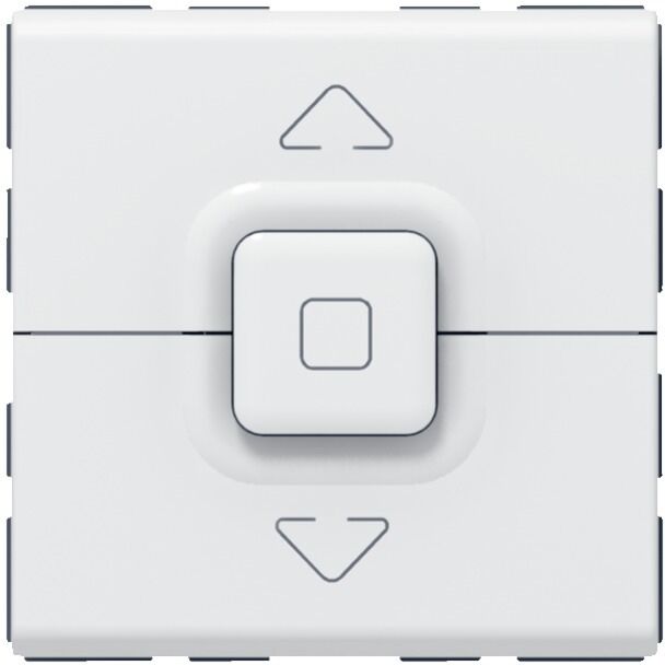 Bouton-poussoir MOSAIC 6 A pour volet roulant LEGRAND 077025 Blanc
