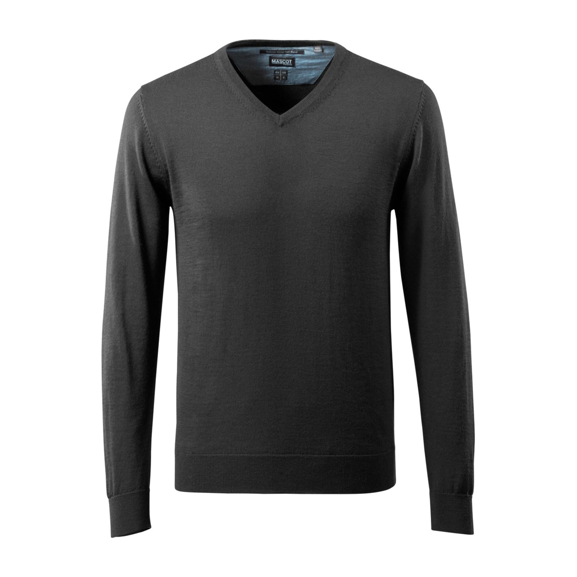 Mascot Strickpullover V-Ausschnitt Merinowolle XL schwarz (50635-989-09-XL)