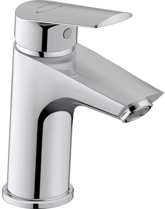 Duravit No. 1 Waschtischarmatur N11011002010 ohne Zugstangen-Ablaufgarnitur, Ausladung 100mm, Fresh-Start, chrom