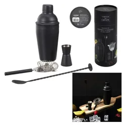 Cook Concept, Bar Zubehör, Cocktailkiste 4 Accessoires schwarz (Cocktail Set)