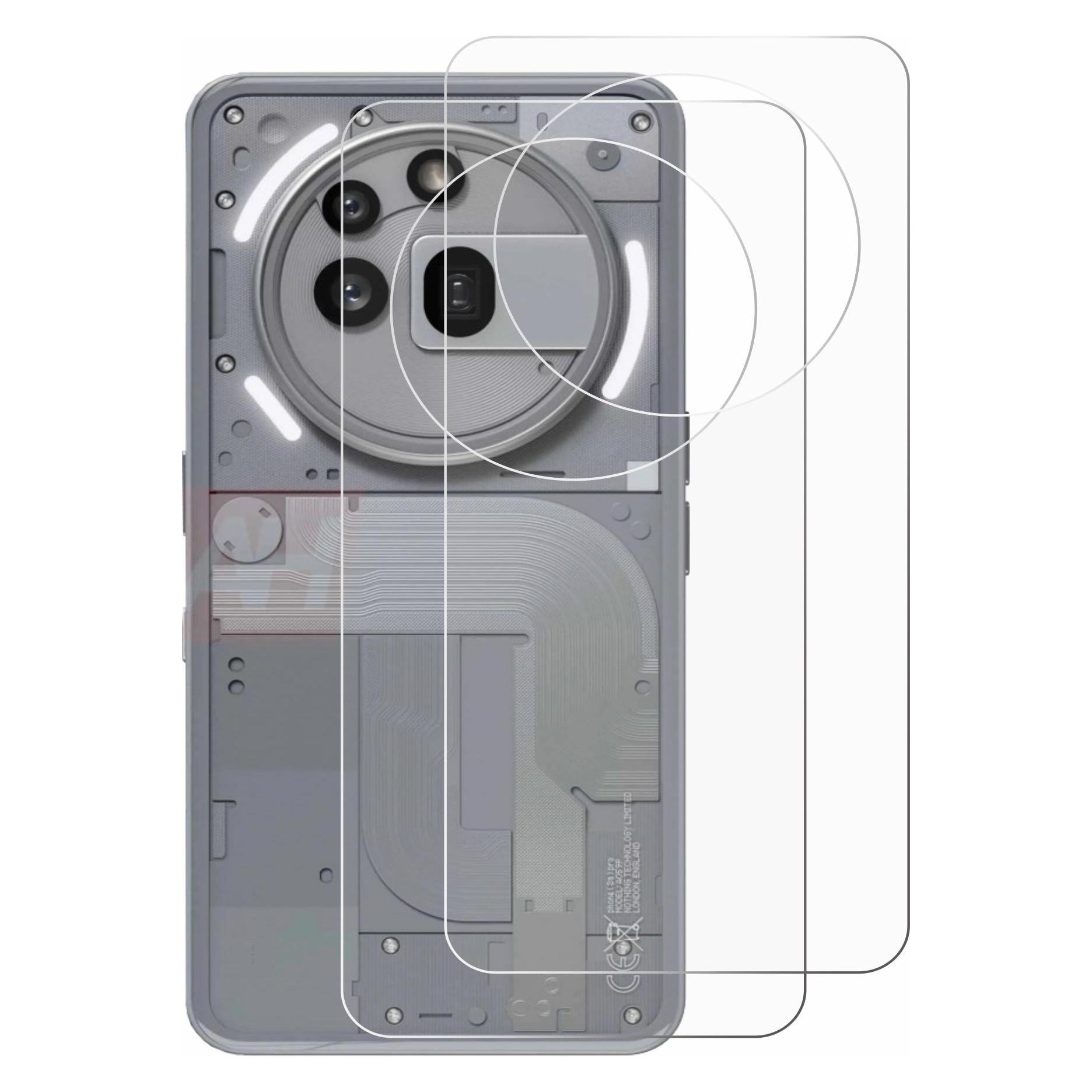 ScreenLeaf Schutzfolie für Nothing Phone (3a) Pro (Rückseite) Displayschutz Display Schutz Folie Klar T (Nothing Phone (3a) Pro) (6158695)