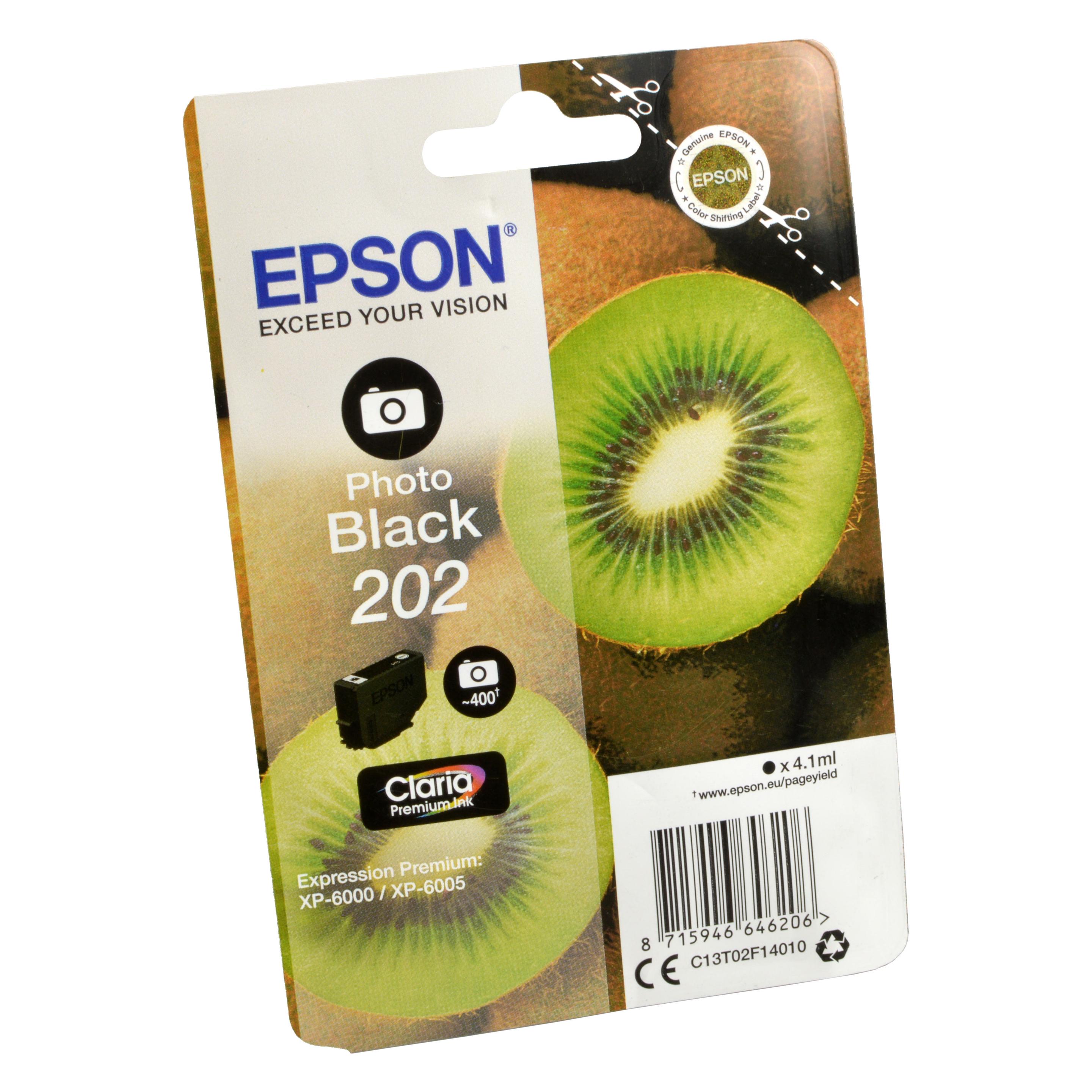 Epson Tintenpatronen 202 (PBK) (C13T02F14010)