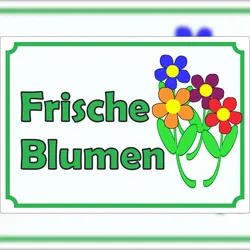 HB-Druck Werbeaufkleber Aufkleber Blumen A6 (105x148mm)