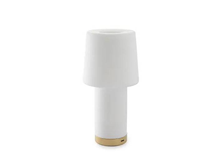 FONTANA ARTE lampe de table rechargeable CAMEO (Or - Verre gravé et métal)