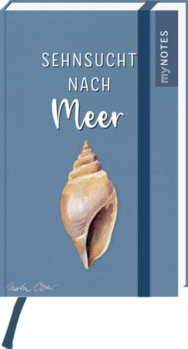 myNOTES Papeterie: Notizbuch A6 Naturschätze: Sehnsucht nach Meer Maritimes Mini-Blankbook, gepunktet, ideal für Notizen unterwegs - Preis vom 02.10.2026 23:42:20 h