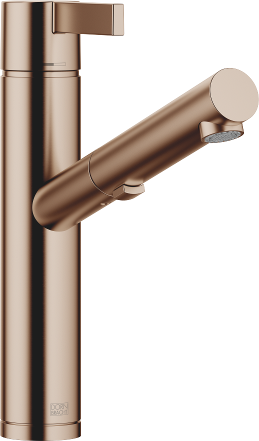 Robinet de cuisine extractible Dornbracht Eno 33876760-42 extractible, avec fonction douchette, saillie 206 mm, bronze brossé