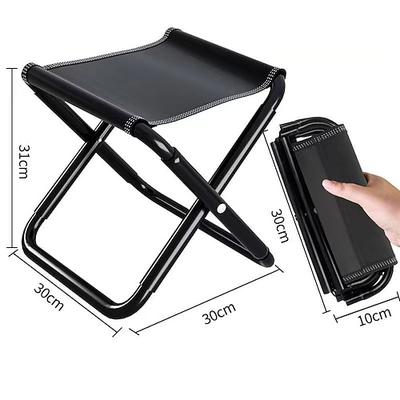Outdoor tragbarer Klapphocker zusammenklappbarer Hocker - taktischer Hocker für Angeln Reisen Camping Wandern stabil leicht und kompakt für Warteschlangen oder Camping