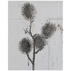 Künstlicher Rambutanfruchtzweig, 4-fach, 60 cm, braun-weiß