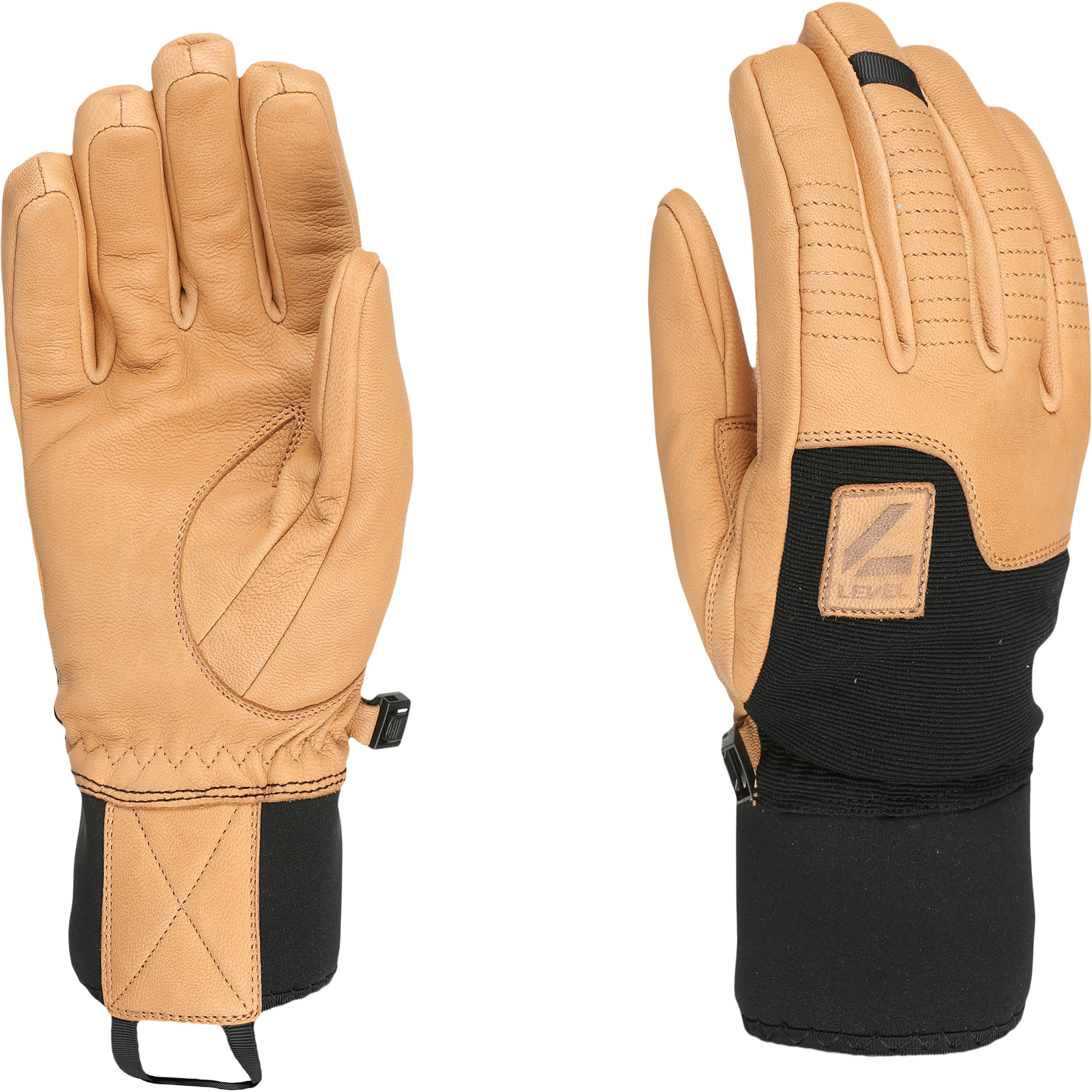 Level Roadster Herren Fingerhandschuhe beige Größe 9.5 Freeride | Skifahren | Splitboard Winddicht Wasserabweisend
