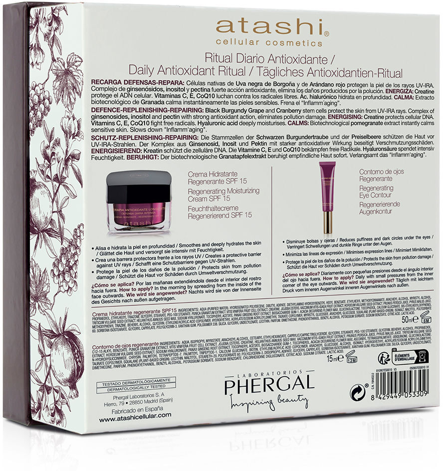 Atashi Ritual Antioxidante Hidratante Facial Estuche 2 pz