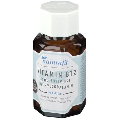 Naturafit Vitamin B12 1000 µg aktiviert Kapseln 90 St