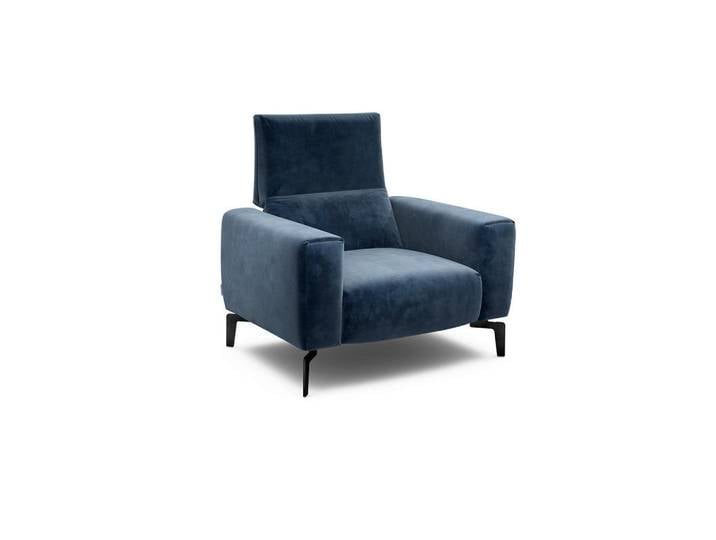 Sensoo Sessel Cosy, Dunkelblau, Metall, 110x85x86-94 cm, Stoffauswahl, Wohnzimmer, Sessel, Sonstige Sessel