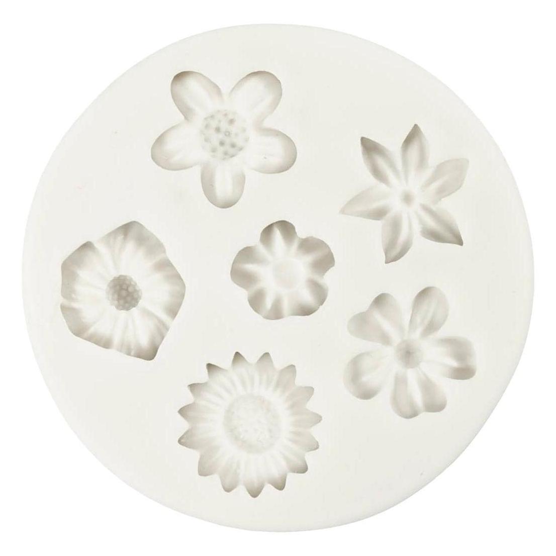 Creativ Company Versiegelung Giessformen Silikon Rosen Motiv (2 x 1.50 x 0.50 cm) (371242)