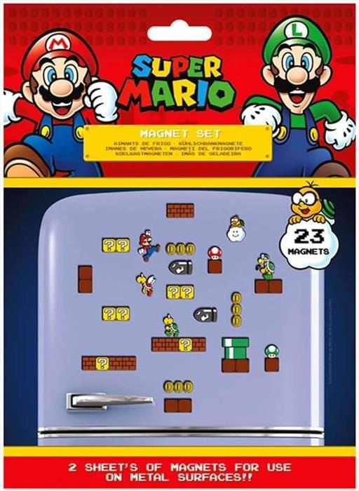 Pyramid Super Mario Set Di 23 Magneti-multicolore