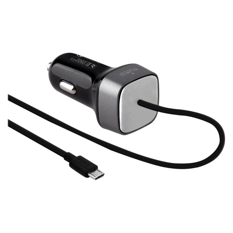 Puro KFZ PKW Schnellladegerät Micro-USB - 2A-18W (FCMCHMICROQC30CBLK)