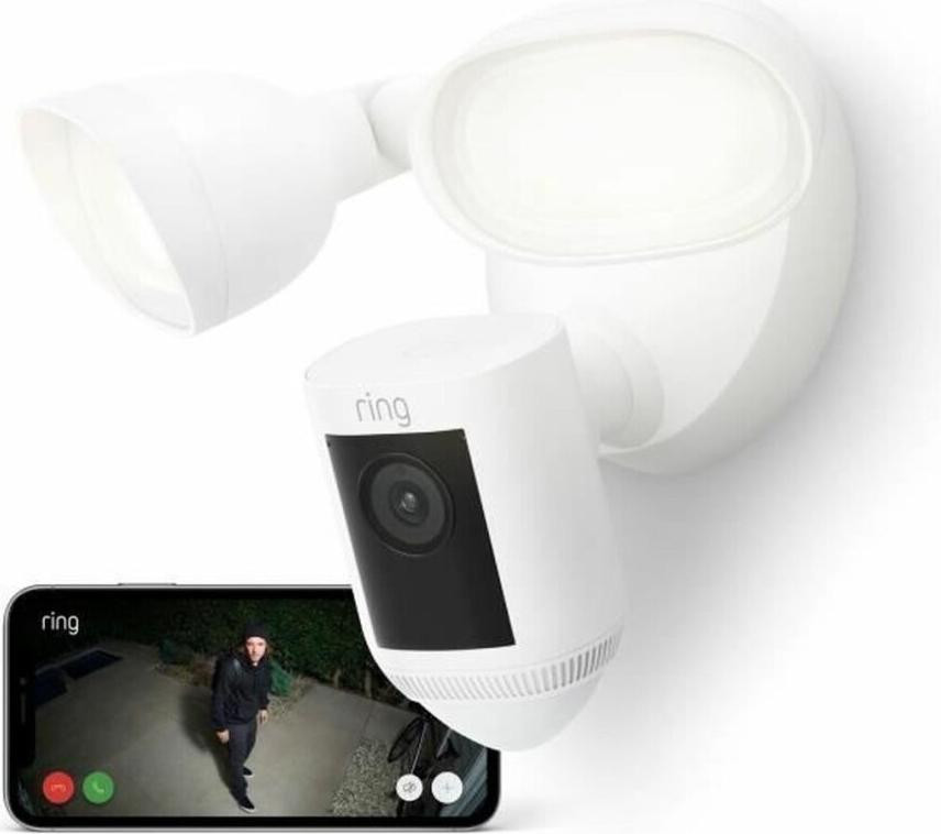 Ring Spotlight Pro Plug-in Surveillance Camera - Wit