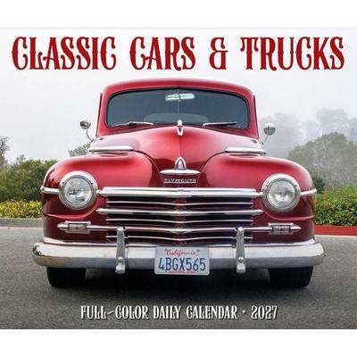 Classic Cars & Trucks 2027 5.4 X 6.2 Box Calendar