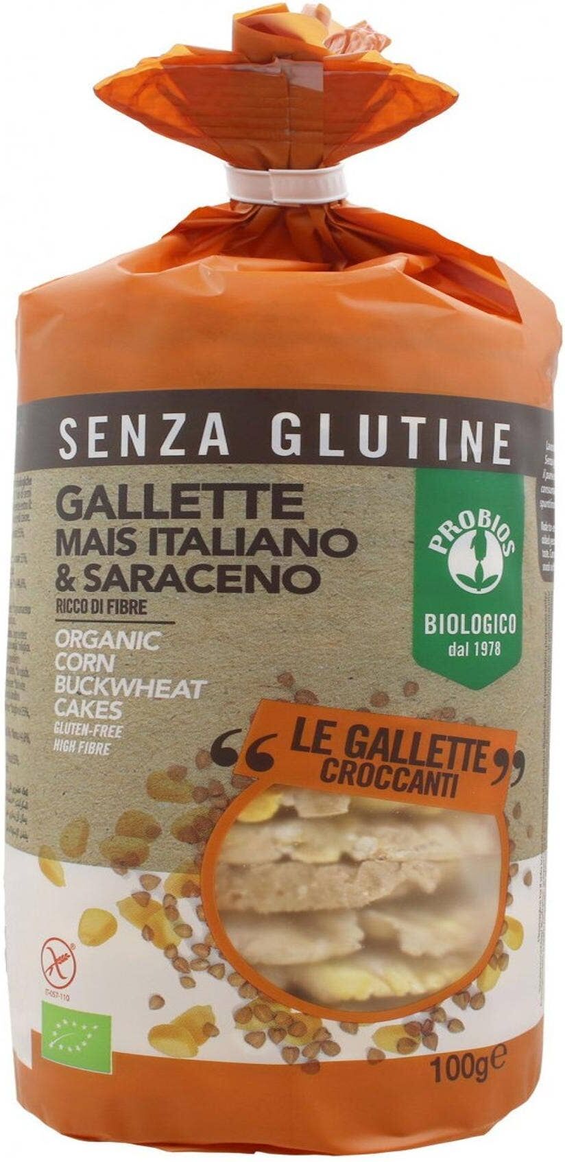 PROBIOS Gallette Di Mais Italiano E Saraceno 100 Grammi 