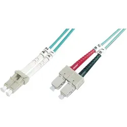 Digitus LWL Patchkabel, Duplex, LC zu SC MM OM4 50/125 μ, 1 m