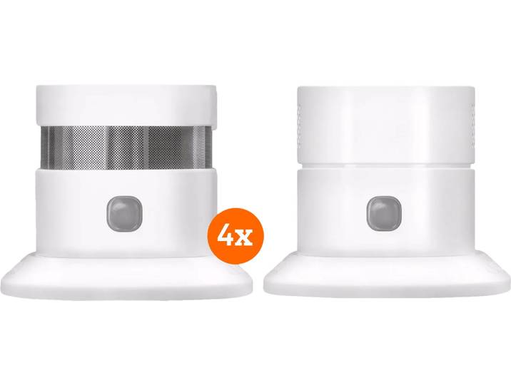 KlikAanKlikUit ZSDR-850 Rookmelder (3 jaar) 4-pack + Koolmonoxidemelder