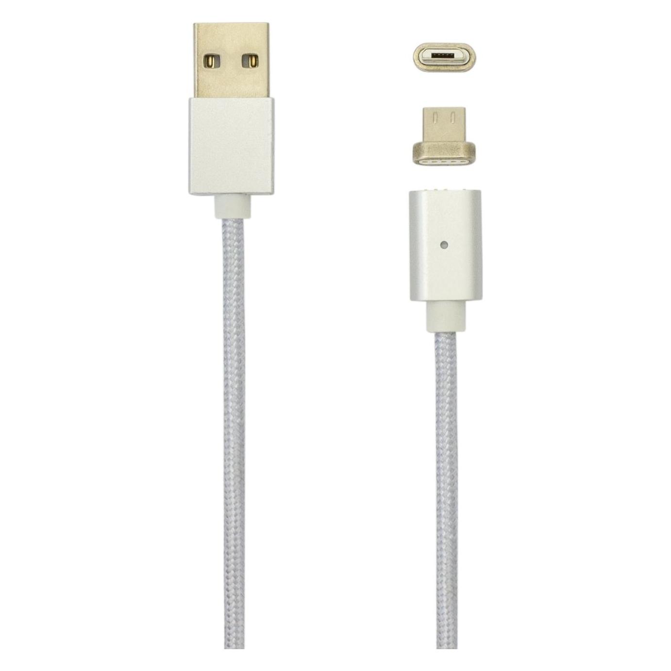 Sbox Magnetic USB->Micro USB M/M 1m (1 m, USB 2.0) (MAGNETIC-MUSB-POLYBAG)