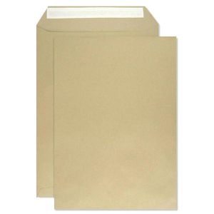 Netuno Versandtaschen braun, C5, ohne Fenster, haftklebend, aus Papier, 50 Stück