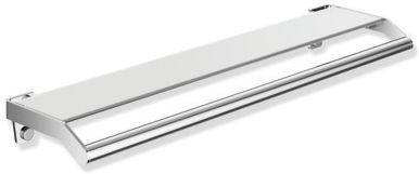 Hewi System 900 Ablage 900.03.00040 Halter Metall verchromt, mit Griff, 720x188mm
