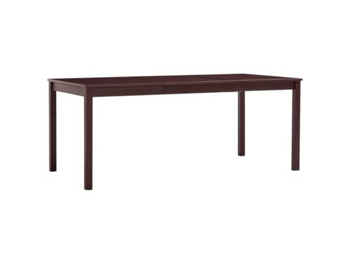 HEFZGDB Massiver Kiefernholz Esstisch Dunkelbraun 180 x 90 x 73 cm für Küche und Esszimmer - Stabiles Tischgestell mit minimalistischer Optik und eleganter Ausstrahlung - Einfache
