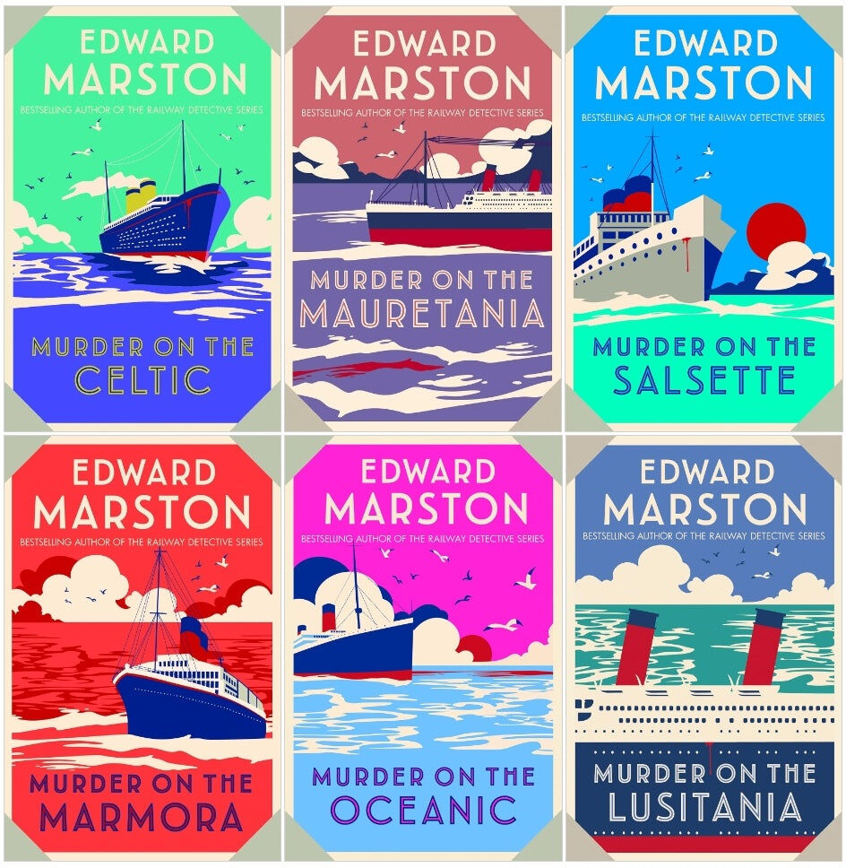 Allison & Busby Edward Marston Ocean Liner Mysteries Collection 6 Books Set