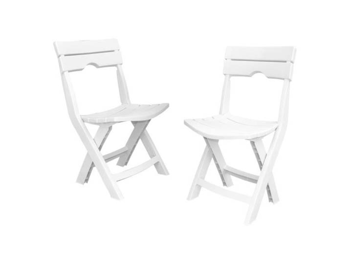 Chaise de jardin pliante en plastique blanc - SOTUFAB PLAST - Ruspina - Confortable et élégante