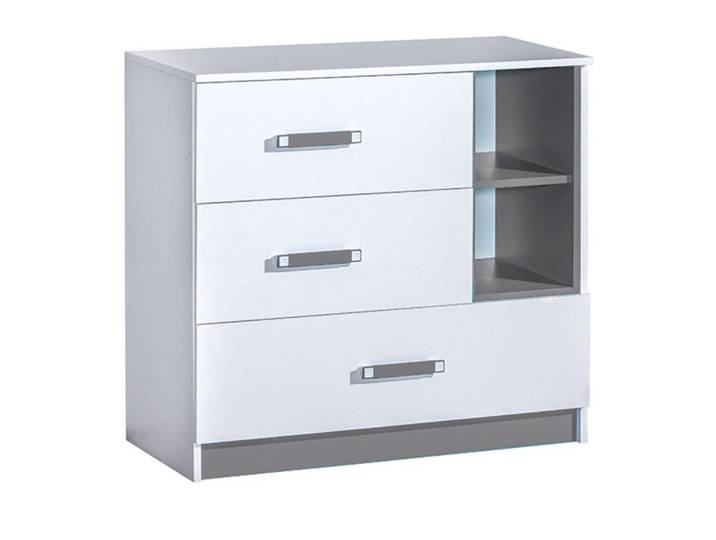 99rooms Kinderkleiderschrank Taira III (Sideboard, Standschrank) offene Fächer, mit Schubladen, Vollauszug, Modern Design, für Kinder