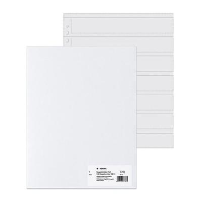 HERMA Negativhüllen, transparent, für 7 x 5 Streifen, Packung à 100 Hüllen