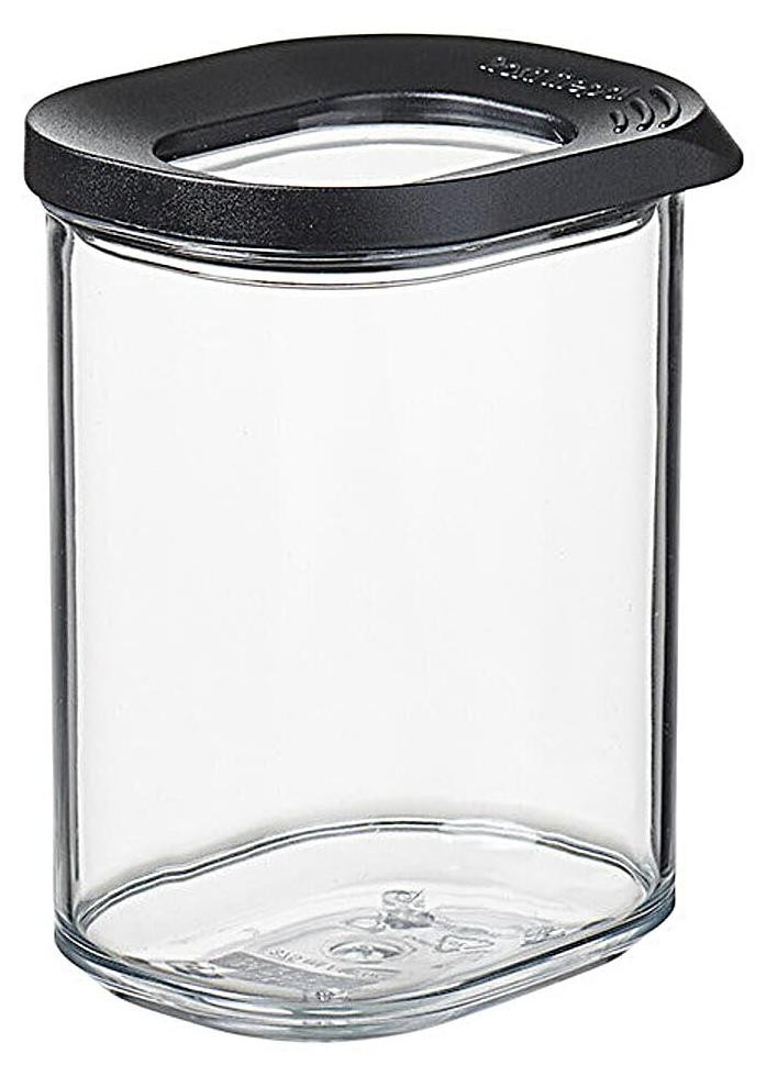 Dripio Modula Mini Voorraadbus, 375 ml, zwart, stapelbaar en luchtdicht