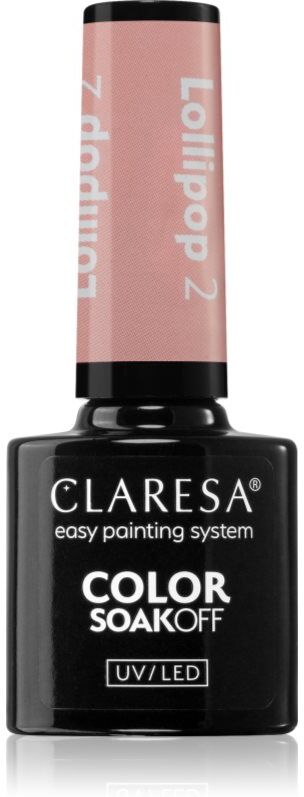 Claresa SoakOff UV/LED Color Lollipop gel nail polish shade 2 5 g