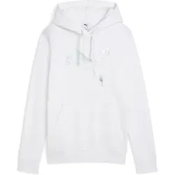PUMA Damen Kapuzensweat ESS METALLIC Hoodie FL, Größe S in Weiß Weiß