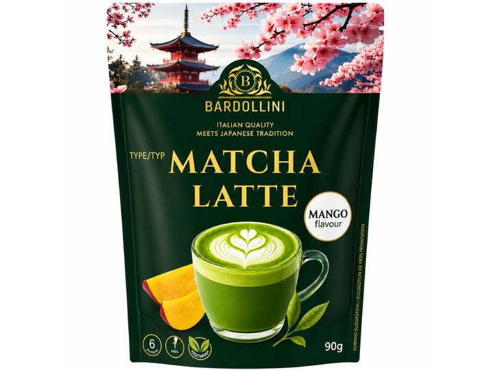 Bardollini Boisson instantanée matcha latte mangue 90 g