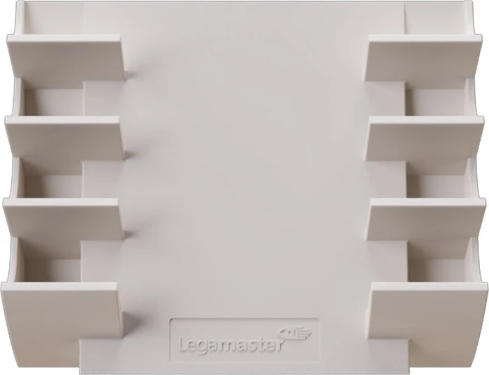 Legamaster Stiftablage warmgrau Kunststoff 4 Fächer 13,0 x 4,0 x 15,3 cm