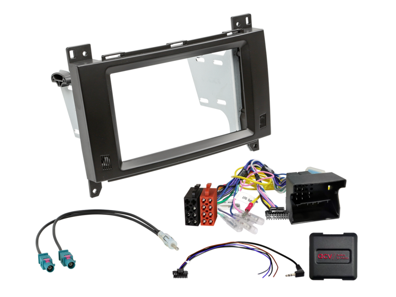 ACV 2-DIN Kit Mercedes Vito 2014-2024 Quadlock LFB/Antenne