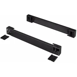 Rittal TS Base/plinth trim - Rack-Dekorationsblende - RAL 9005, RAL 7022 (Packung mit 2, Serverschrank Zubehör, Schwarz