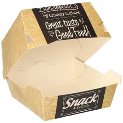 PAPSTAR Good Food Burger-Boxen braun, grau