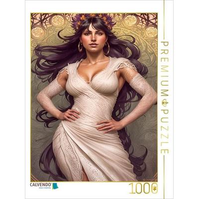 CALVENDO Puzzle Dieses einfärbige Kleid wirkt elegant und interessant auch durch die durchbrochenen Einsätze. | 1000 Teile Lege-Größe 64x48cm Foto-Puz