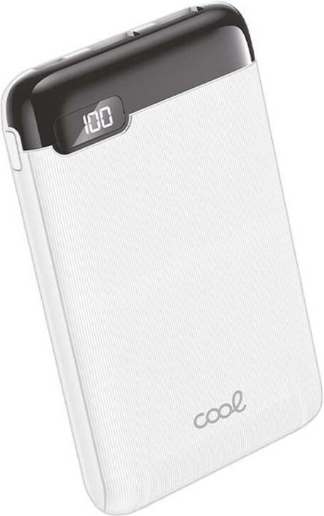 COOL Accessoires Powerbank 5000 mAh, 3,7 V, 10 W, wit