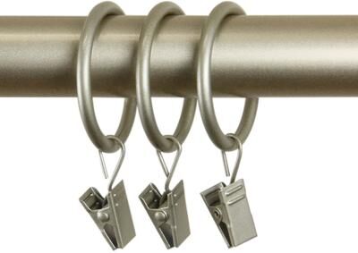 InStyleDesign 10 Curtain Clip Rings 1-3/8 inch