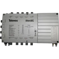 Televes Multischaltererweiterung 8 Teilnehmer MSK58G, Antennenkabel