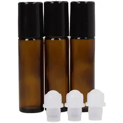 Leergut-Set Roll-on - 10ml Braunglas mit Deckel