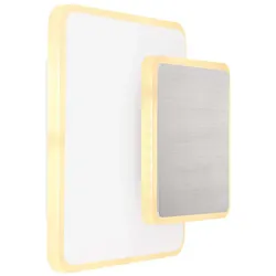 LED Wand Lampe silber kleines Quadrat verstellbar Strahler Leuchte weiß 20 cm