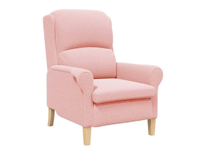 vidaXL Sessel Sessel Rosa Weiches Sherpa-Gewebe (1-St)